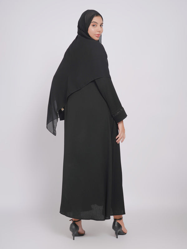 Aaizah Collar Abaya Set