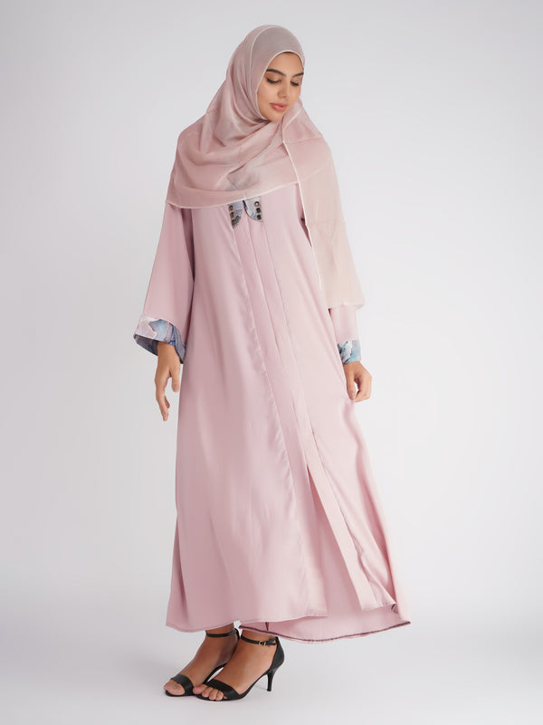 Classic Abaya with Elastic Sleeves