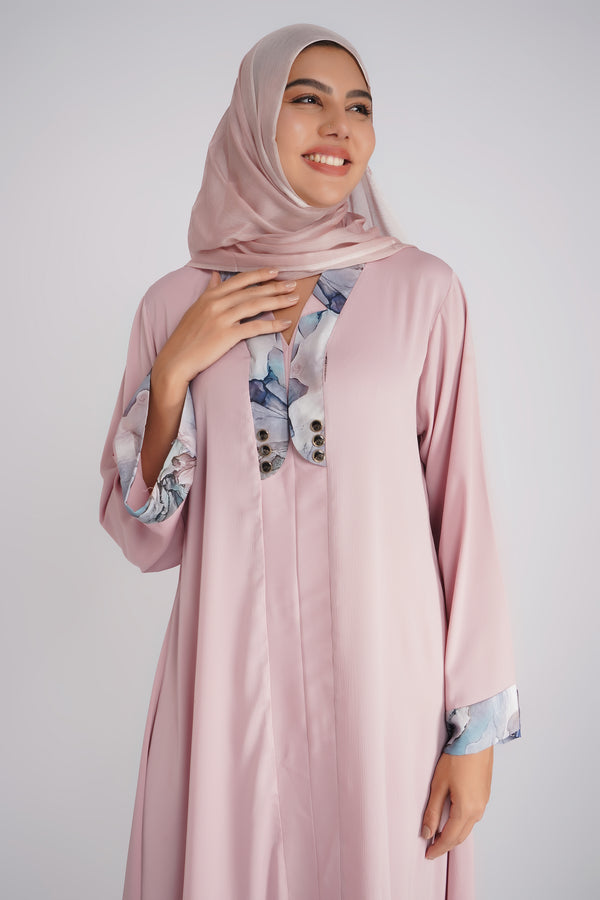 Classic Abaya with Elastic Sleeves